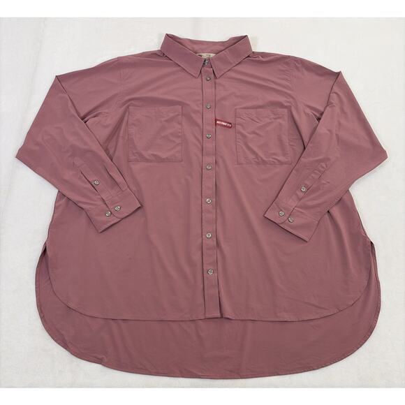 Duluth Tops - Duluth Trading Flexcellence Button Shirt Womens 3X Bust Proof 89809 Long Sleeve